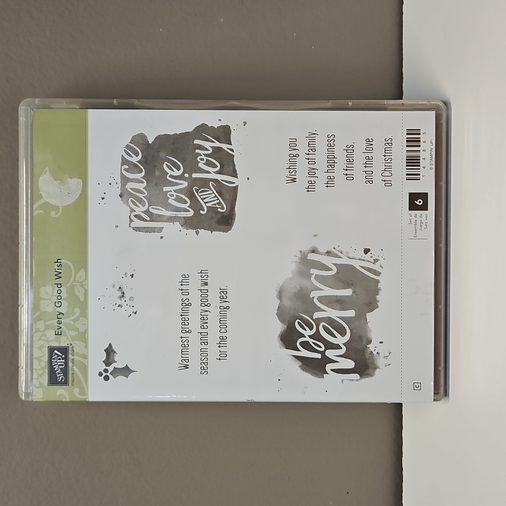 Every Good Wish rubber cling stamp set
